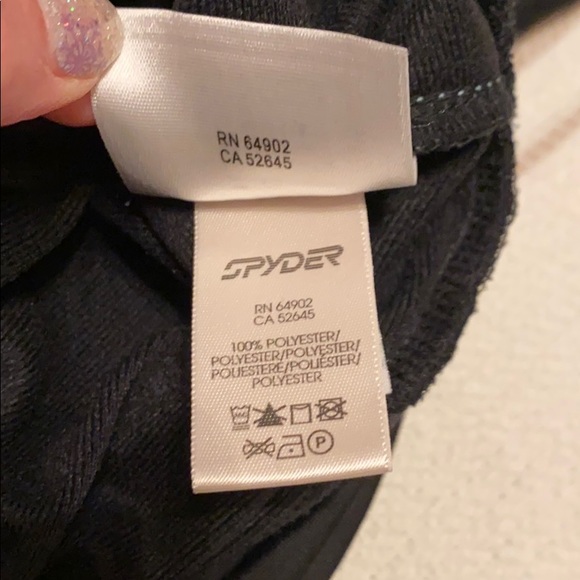 Spyder black collared zip up - Picture 9 of 9